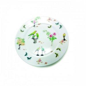ROY KIRKHAM FINE BONE CHINA | PERROQUET SET OF SIX TEA PLATES